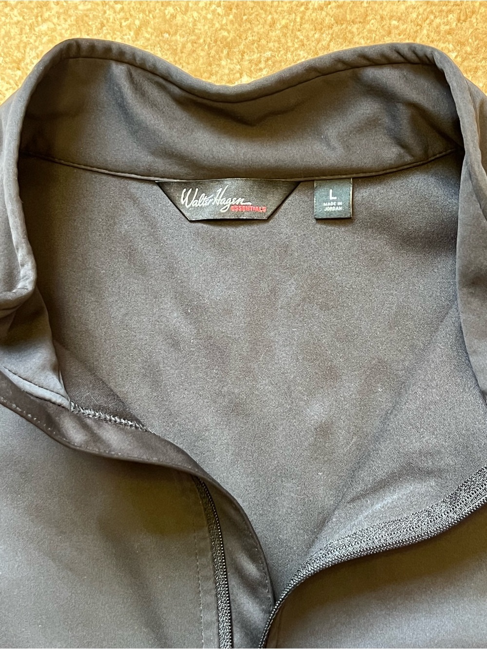 Lot of 2 Walter Hagen Mens Golf Vests Black & Slate Grey Size Large Quarter Zip - Picture 5 of 8